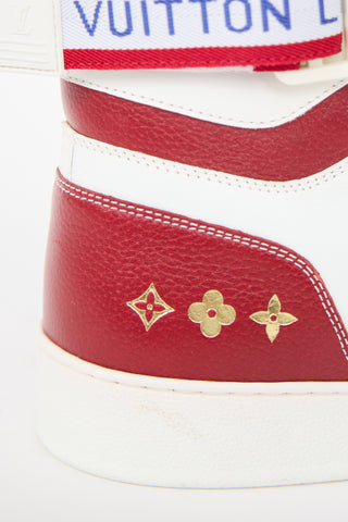 Louis Vuitton White & Multi Leather Rivoli Sneaker