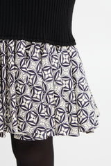 Louis Vuitton Wool & Silk Rib Knit Star Dress