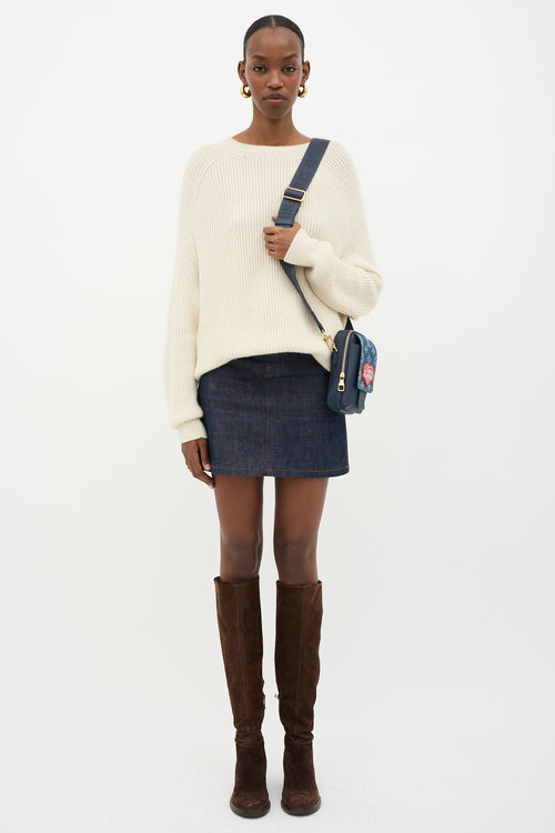 Louis Vuitton X Nigo Denim Monogram Double Phone Pouch