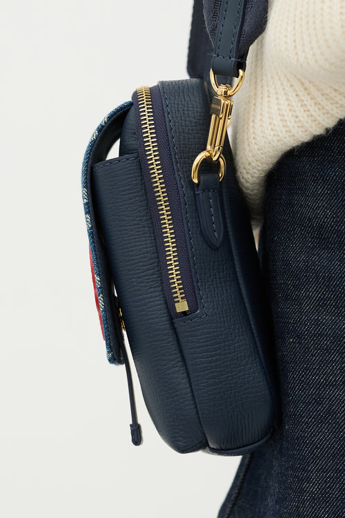 Louis Vuitton X Nigo Denim Monogram Double Phone Pouch