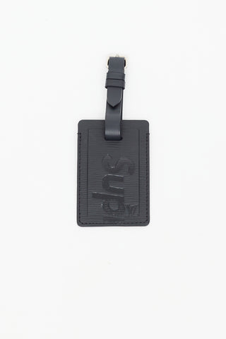 Louis Vuitton X Supreme Black Epi Leather Luggage Tag
