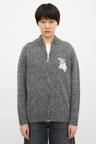 Louis Vuitton Zip Patch Cardigan