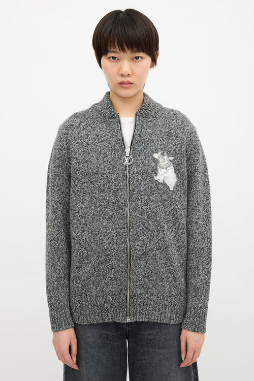 Louis Vuitton Zip Patch Cardigan