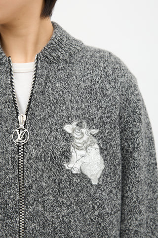 Louis Vuitton Zip Patch Cardigan