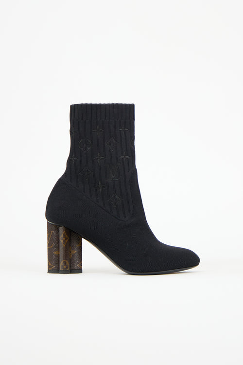 Louis Vuitton Sock Monogram Ankle Boot