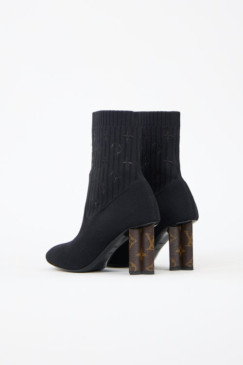 Louis Vuitton Sock Monogram Ankle Boot