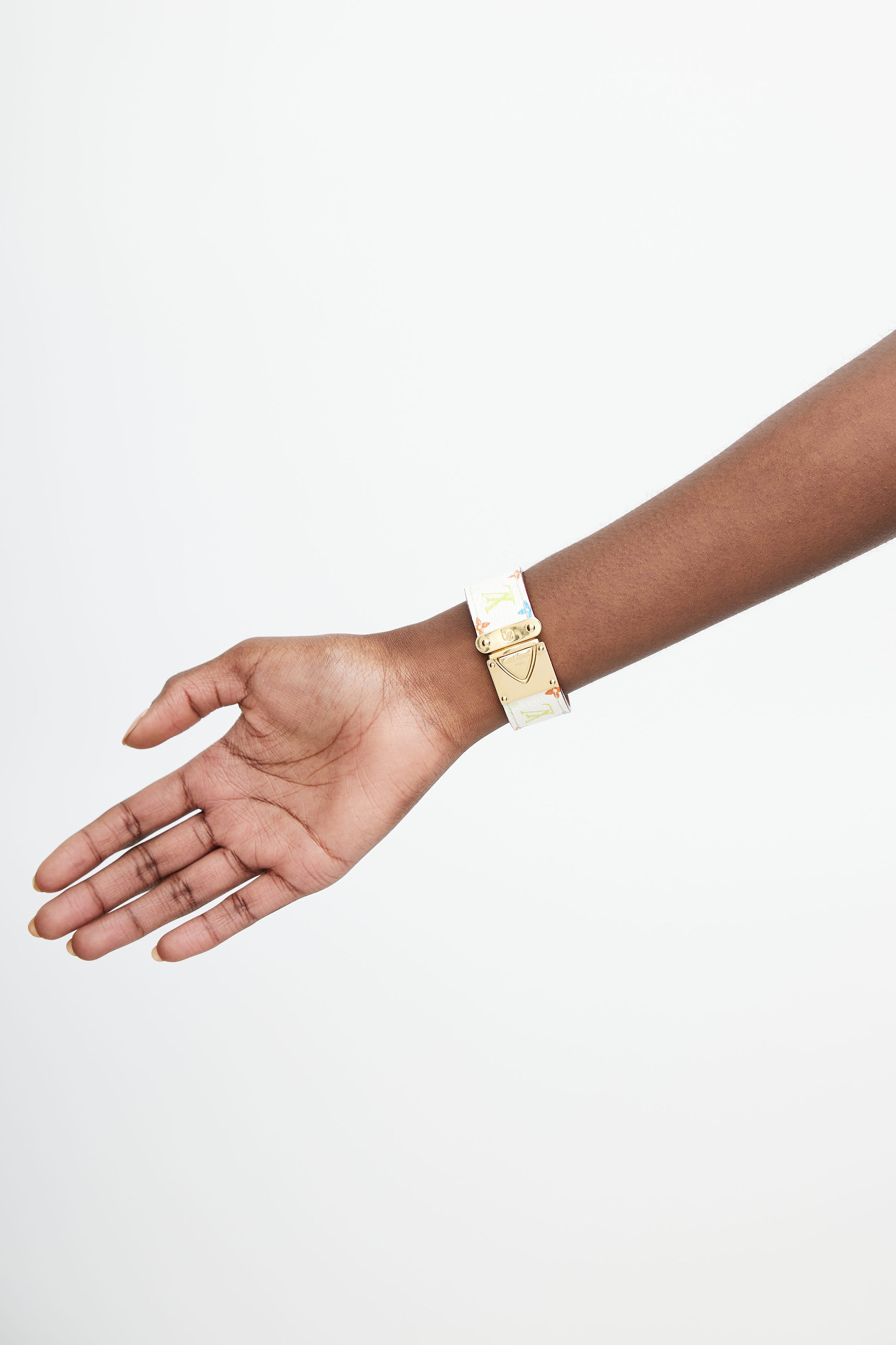 Louis Vuitton // x Takashi Murakami White Monogram Bracelet – VSP  Consignment