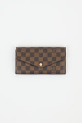 Louis Vuitton Brown Damier Canvas Sarah Wallet
