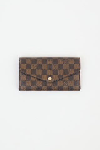 Louis Vuitton Brown Damier Canvas Sarah Wallet