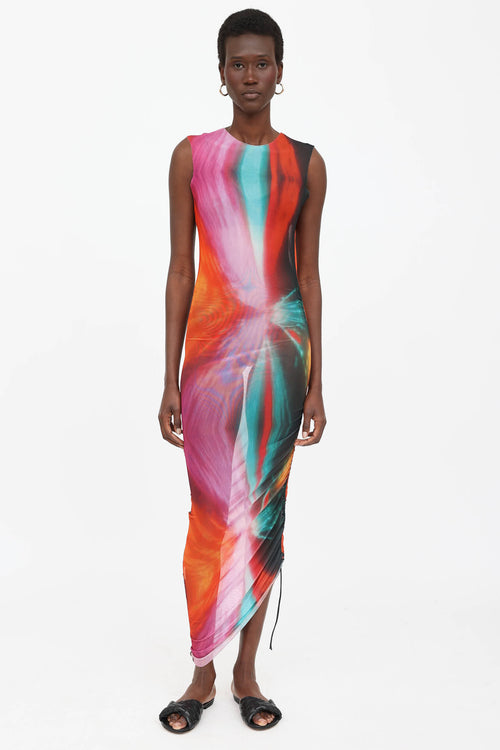 Louisa Ballou Ombre Mesh Dress
