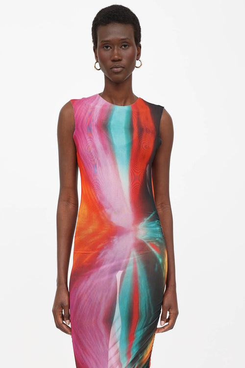 Louisa Ballou Ombre Mesh Dress