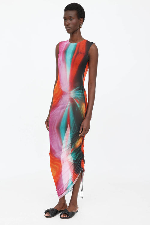 Louisa Ballou Ombre Mesh Dress