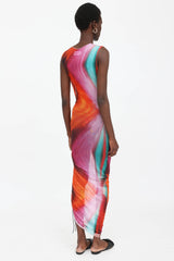 Louisa Ballou Ombre Mesh Dress