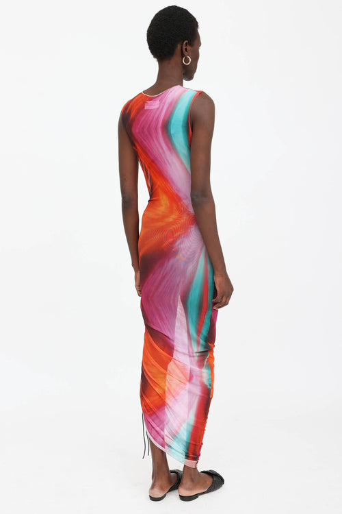 Louisa Ballou Ombre Mesh Dress