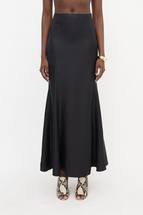 Loulou Studio Silk Satin Twill Maxi Skirt