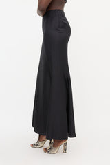 Loulou Studio Silk Satin Twill Maxi Skirt