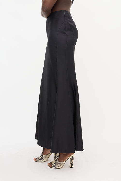 Loulou Studio Silk Satin Twill Maxi Skirt