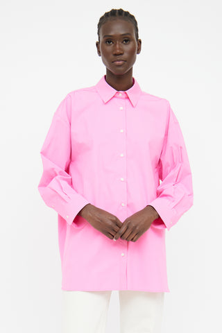 Loulou Studios Pink Oversized Blouse