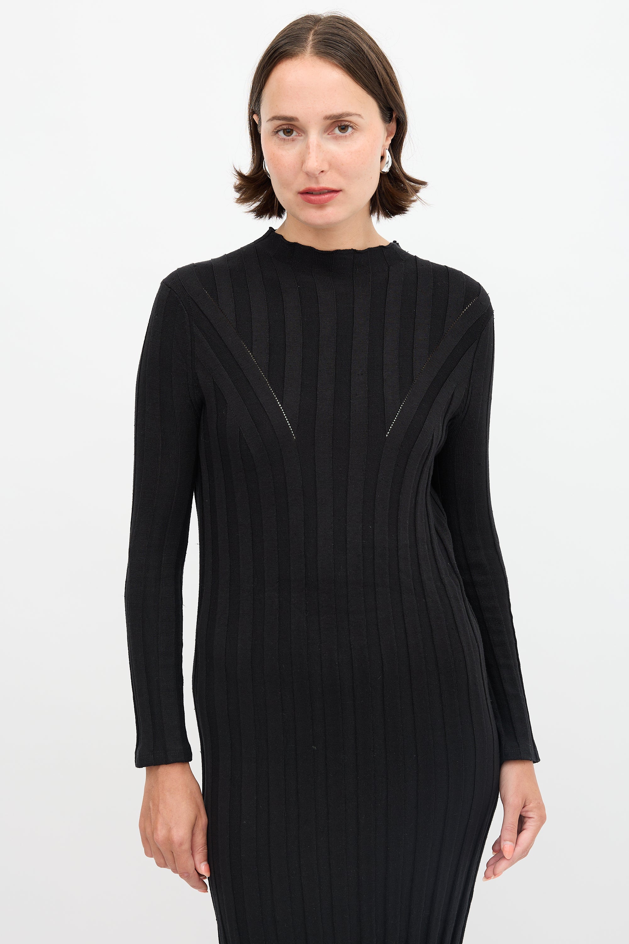 Loulou Studio // Ribbed Knit Gaya Dress VSP Consignment Loulou Studio // Ribbed Knit Gaya Dress VSP Consignment