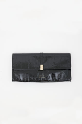 Loulou De Saison Embossed Leather Lydian Clutch