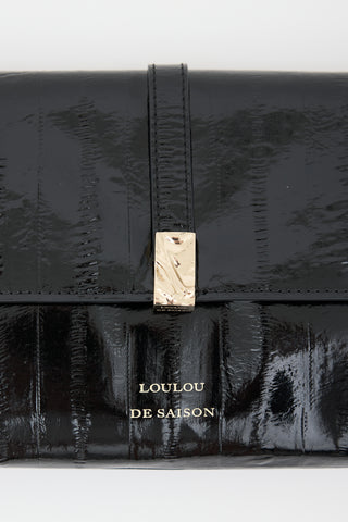 Loulou De Saison Embossed Leather Lydian Clutch