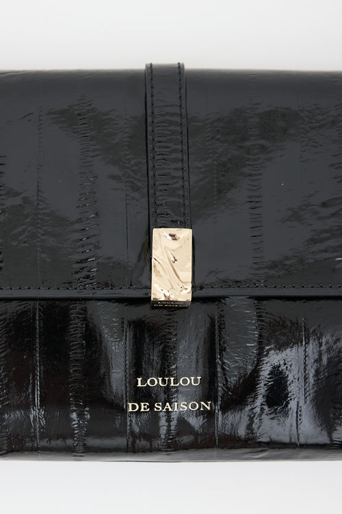 Loulou De Saison Embossed Leather Lydian Clutch