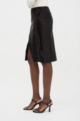 Loulou De Saison Leather Myra Skirt