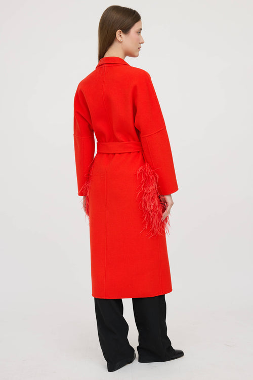 Wool Feather Coat