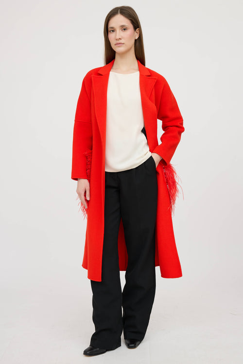 Wool Feather Coat