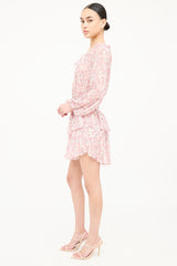 LoveShackFancy Floral Drawstring Dress
