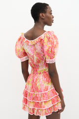 LoveShackFancy Floral Safiya Mini Dress