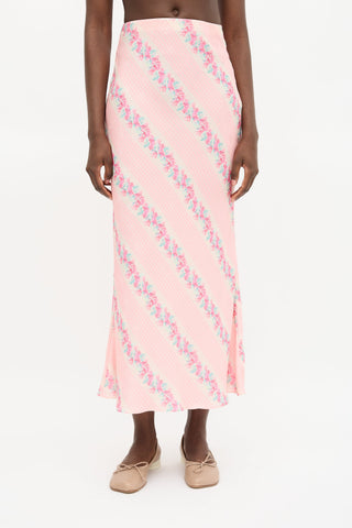 LoveShackFancy Printed Noam Skirt