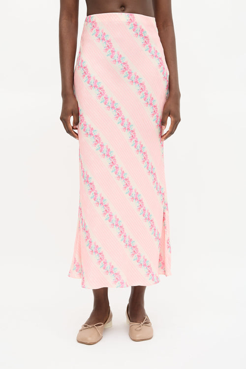 LoveShackFancy Printed Noam Skirt