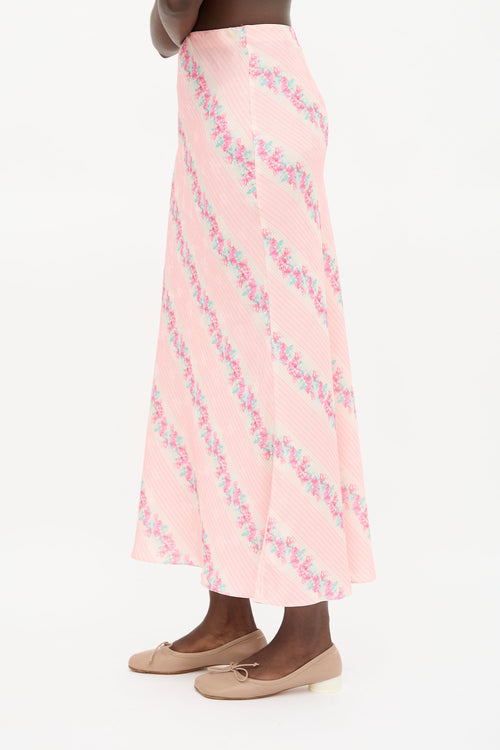 LoveShackFancy Printed Noam Skirt