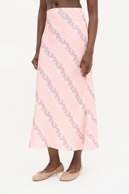 LoveShackFancy Printed Noam Skirt