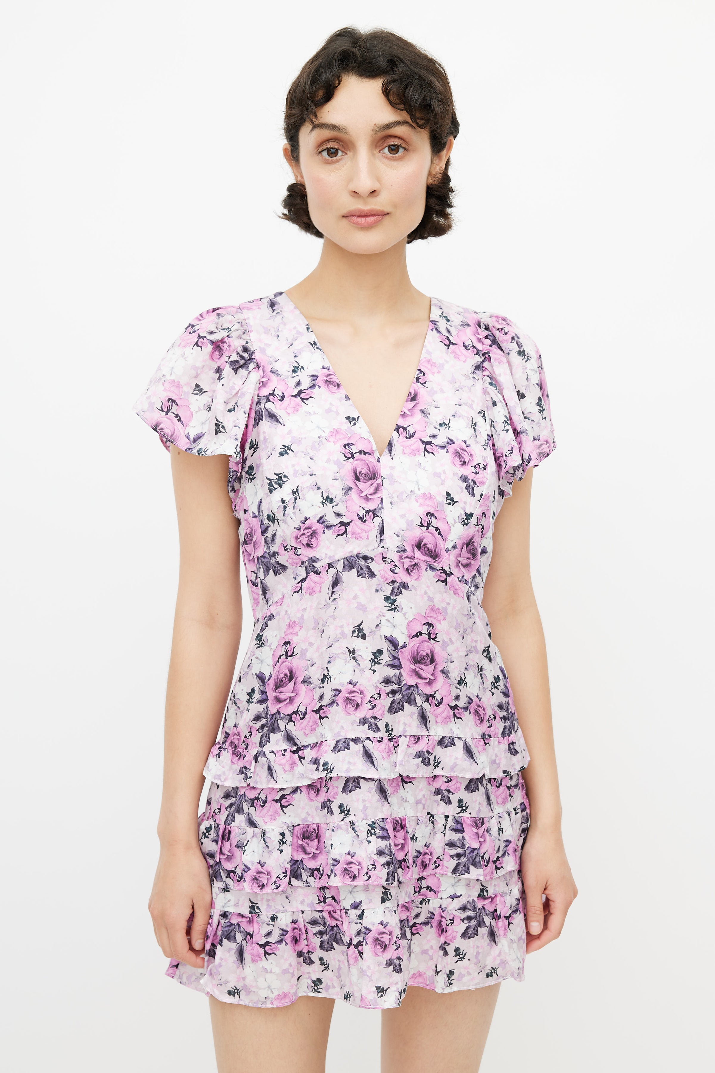 LoveShackFancy // Purple Floral Ruffle Dress – VSP Consignment LoveShackFancy // Purple Floral Ruffle Dress – VSP Consignment
