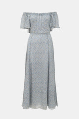LoveShackFancy Silk Floral Maxi Dress