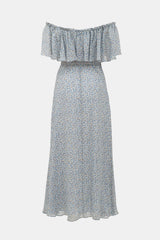 LoveShackFancy Silk Floral Maxi Dress