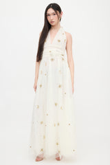 LoveShackFancy Tulle Embellished Eldora Dress
