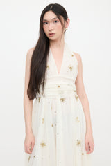 LoveShackFancy Tulle Embellished Eldora Dress