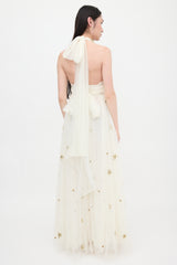 LoveShackFancy Tulle Embellished Eldora Dress