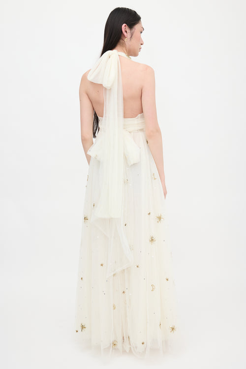 LoveShackFancy Tulle Embellished Eldora Dress