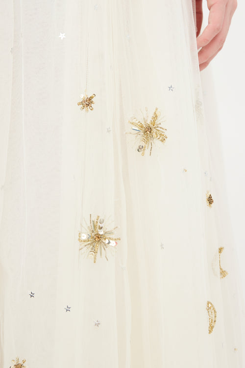LoveShackFancy Tulle Embellished Eldora Dress