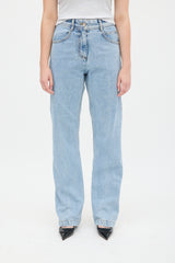 Low Classic Light Wash Straight Leg Jean
