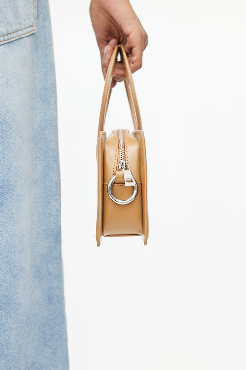 Luar Brown Leather Small Ana Shoulder Bag