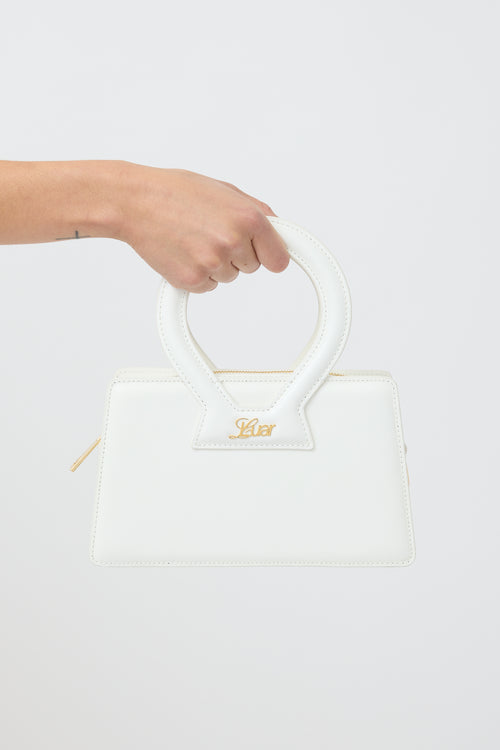 Luar X Mejuri White Patent Small Ana Crossbody Bag