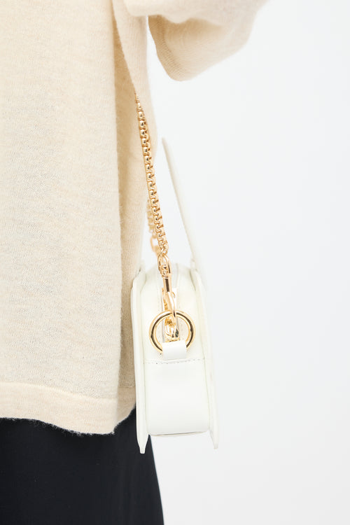 Luar X Mejuri White Patent Small Ana Crossbody Bag