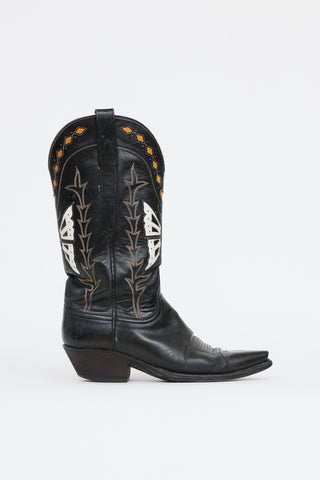 Lucchese Embroidered Western Boot