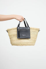 Lucrin Raffia Palm Basket Bag