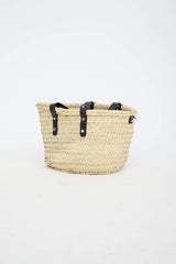 Lucrin Raffia Palm Basket Bag